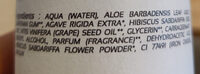 Gelée d'Hibiscus - Ingredientes - fr