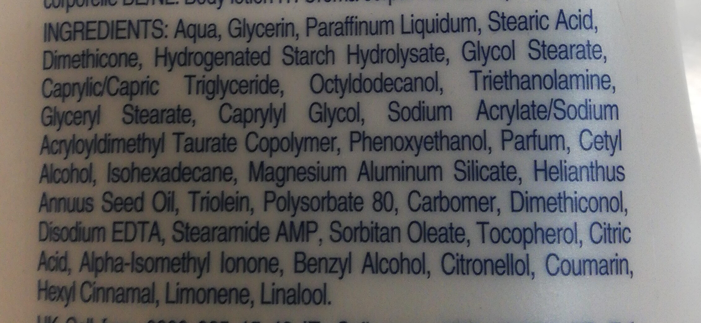 Light care body lotion - Ingredients - nl
