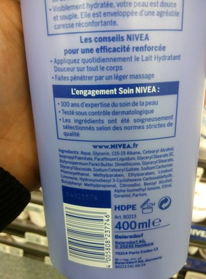 Lait hydratant Douceur peaux sèches - 1