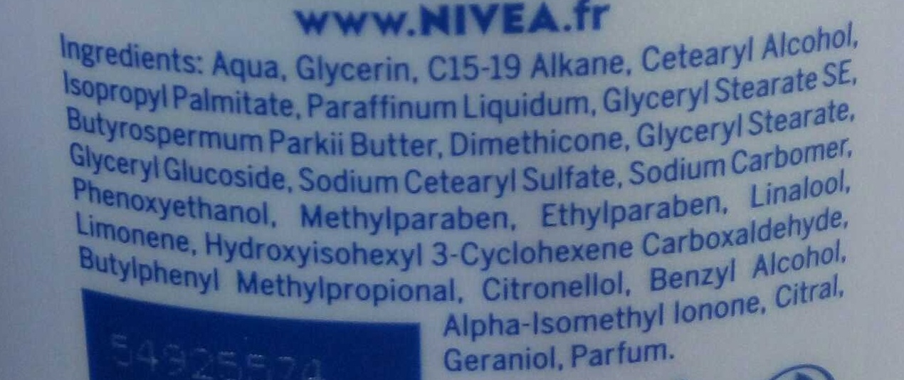 Lait hydratant Douceur peaux sèches - Ingredients - fr