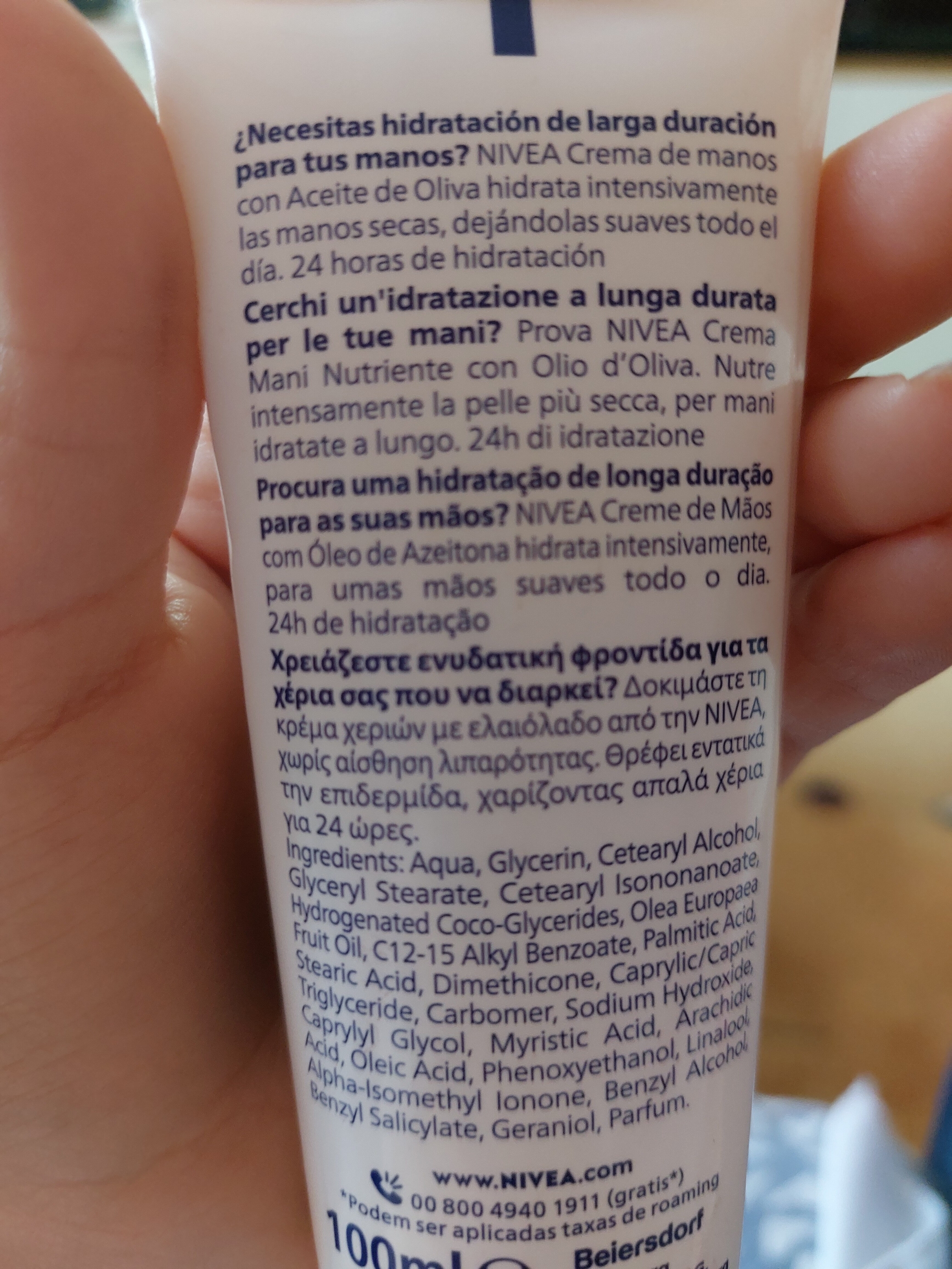 NIVEA Handcreme Olive - Ingrédients - fr
