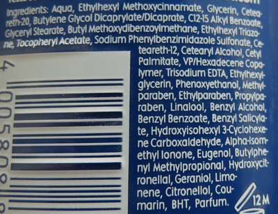 Spray protecteur hydratant 10 faible - Ingredients - fr