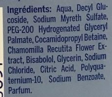 Baby Shampooing Extra Doux - Ingredients