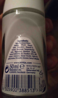 Nivea Desodorant Dry Comfort - Ingrédients - en