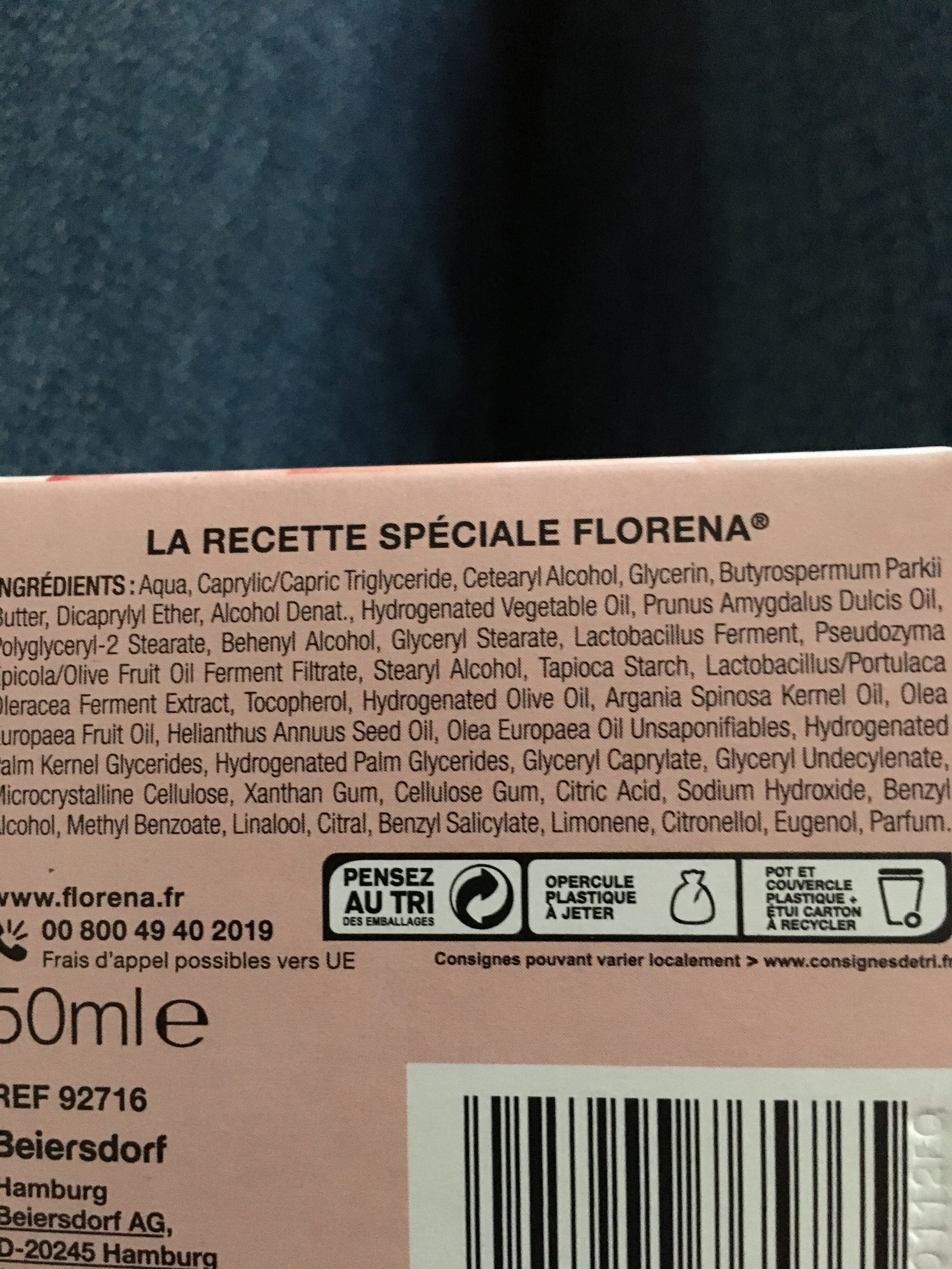Florena - Ingredientes - fr
