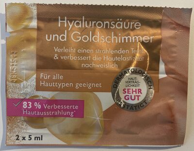 Hyaluronsäre und Goldschimmer - Produkt