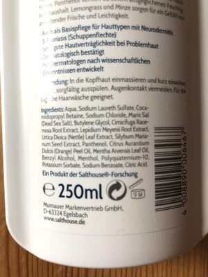 Anti-Fett-Shampoo - Ingredients