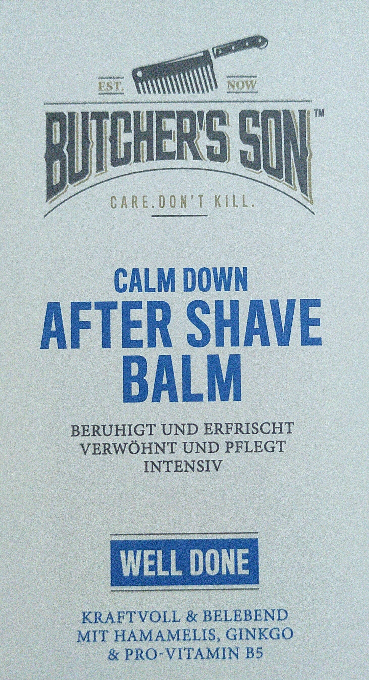 Butcher's Son Calm Down After Shave Balm Well Done - Produkt - de
