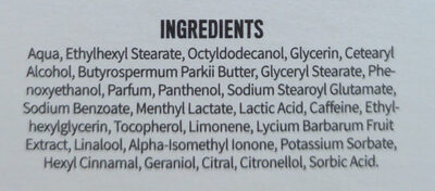 Butcher's Son Hydro Cream - Ingredients - en
