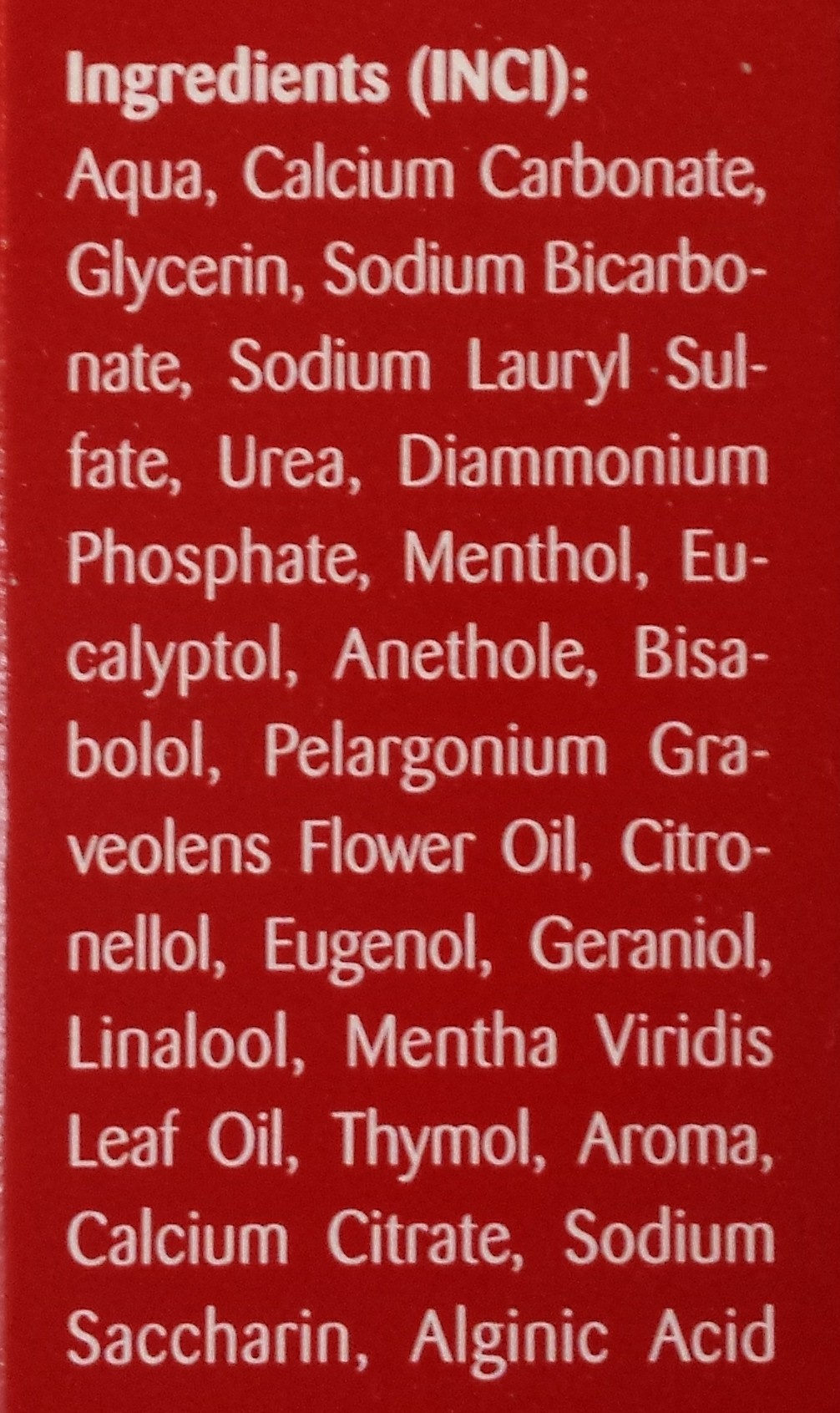 Ajona Stomaticum - Ingredients - de