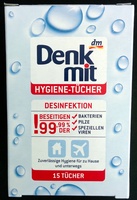 Hygiene-Tücher - Desinfektion - 15 Tücher - Produkt - en