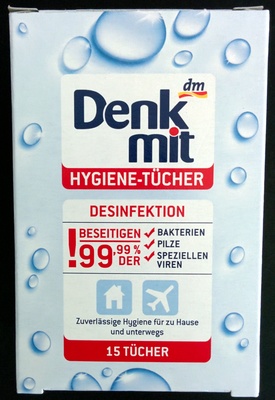 Hygiene-Tücher - Desinfektion - 15 Tücher - Tuote