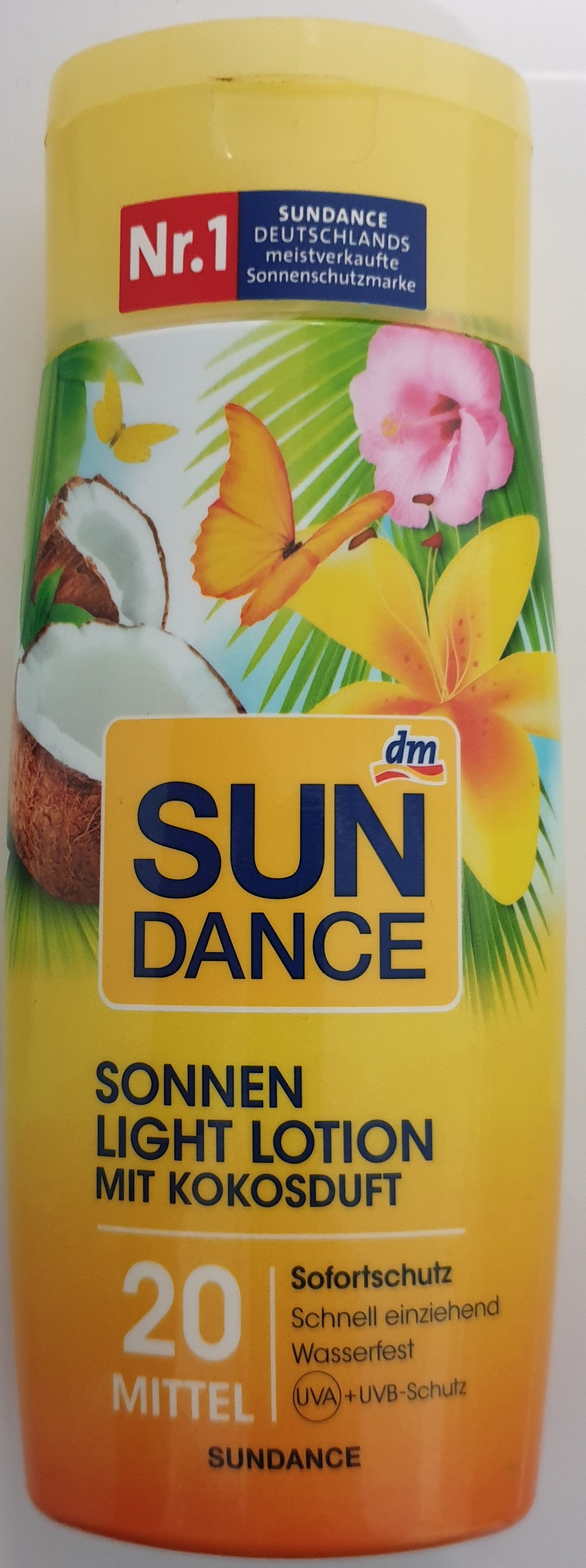 Sonnen light Lotion mit Kokosduft 20 mittel - Produkt - de