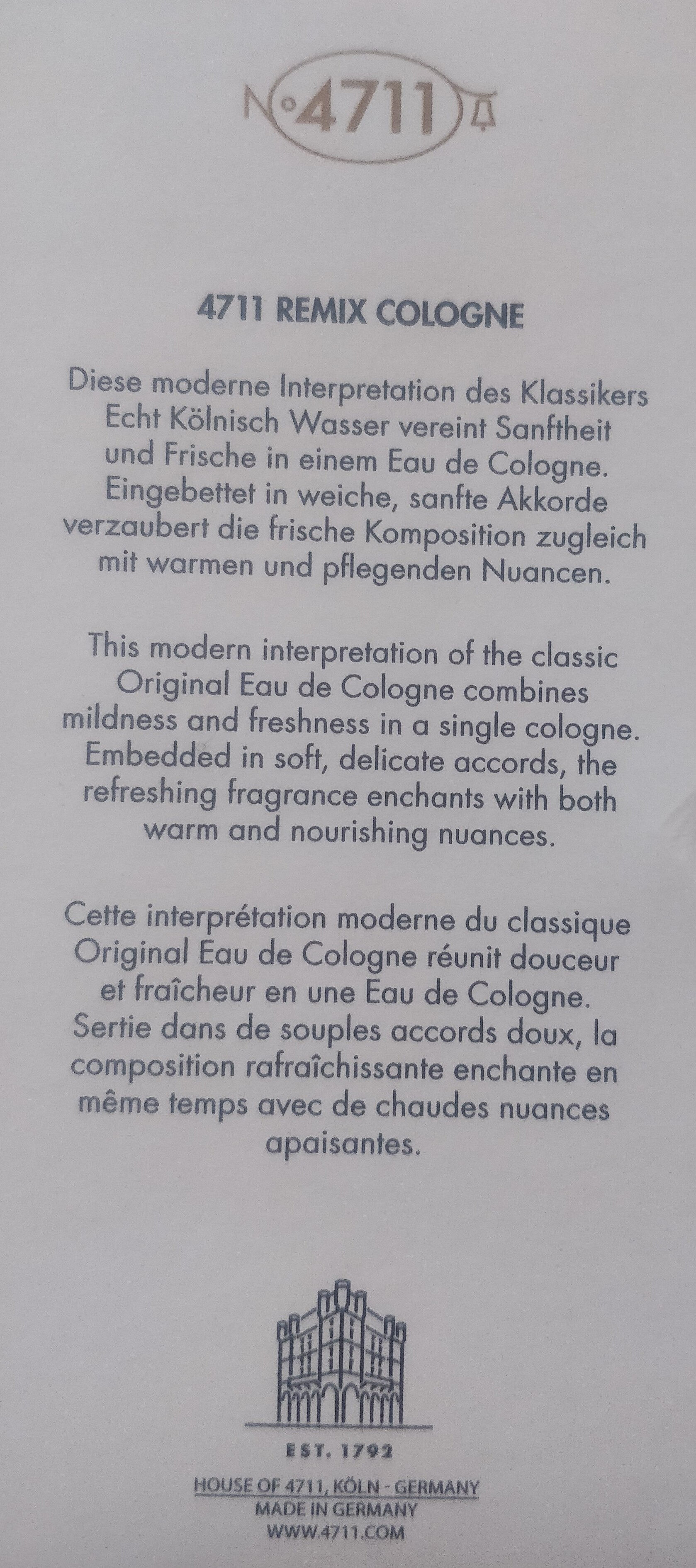 no 4711 Remix Cologne Anniversary Edition - Product - en