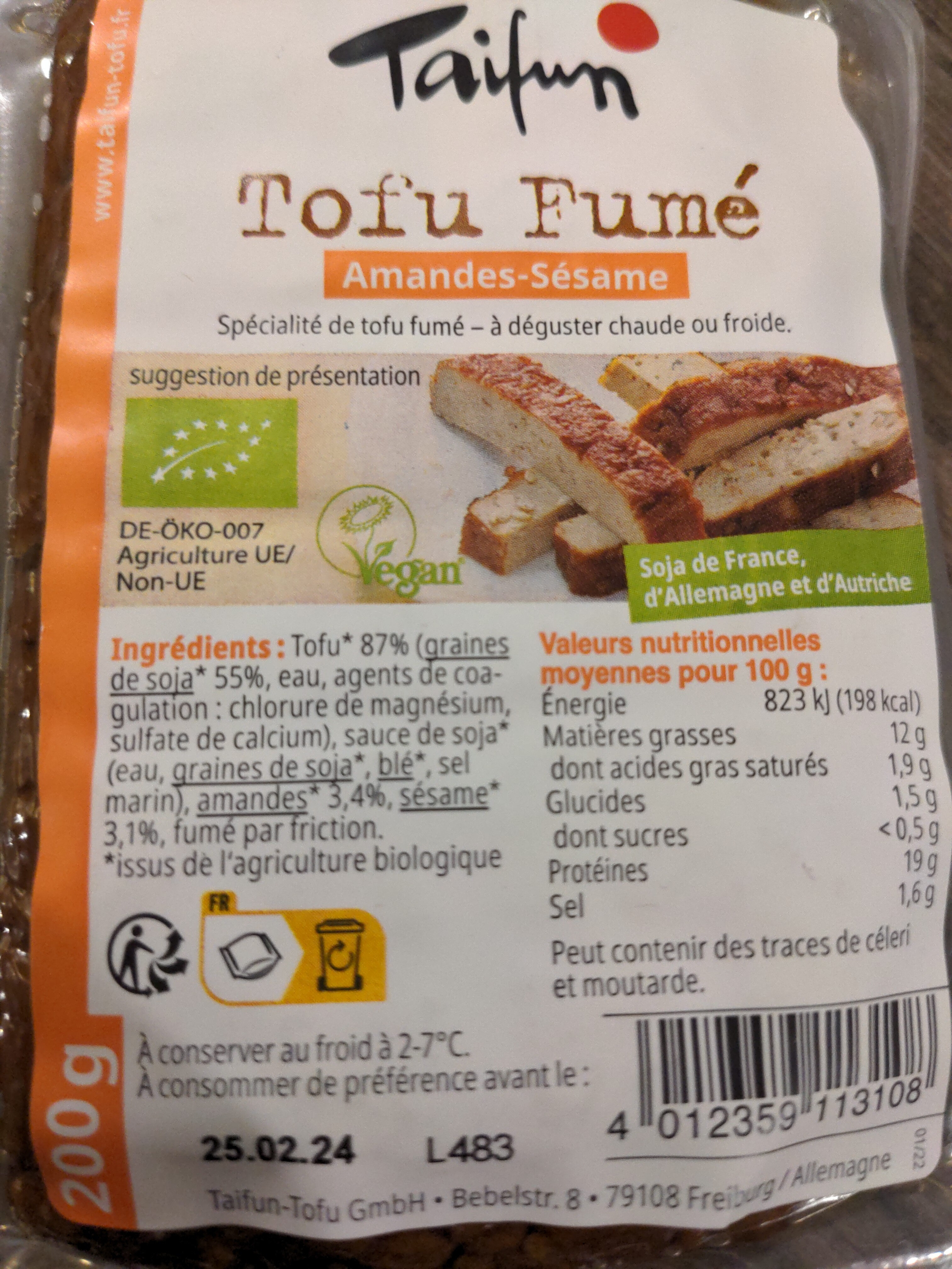 Tofu Fumé - Продукт - fr