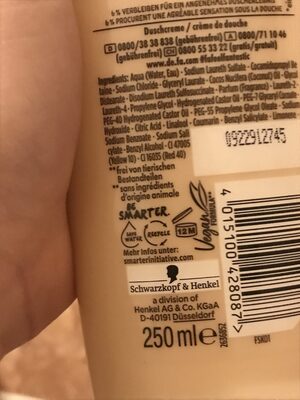 Fa Cream&Oil Cacao - Instruction de recyclage et/ou information d'emballage