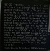 Tampax Compack De - Složení - fr
