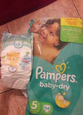 Pampers Baby Dry Size 5 Large Pack 54 Nappiess - 1