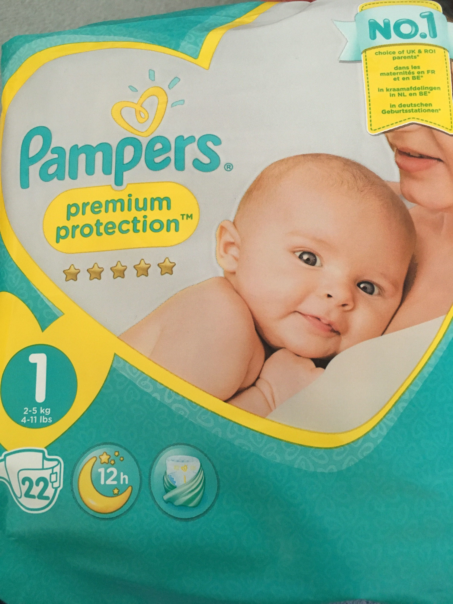 Couches New Baby Premium Protection, taille 1 : 2-5 kg - Product - fr