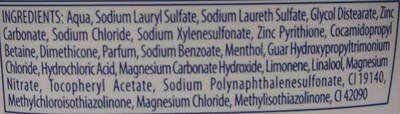 Shampooing antipelliculaire anti-chute - Ingredients - fr