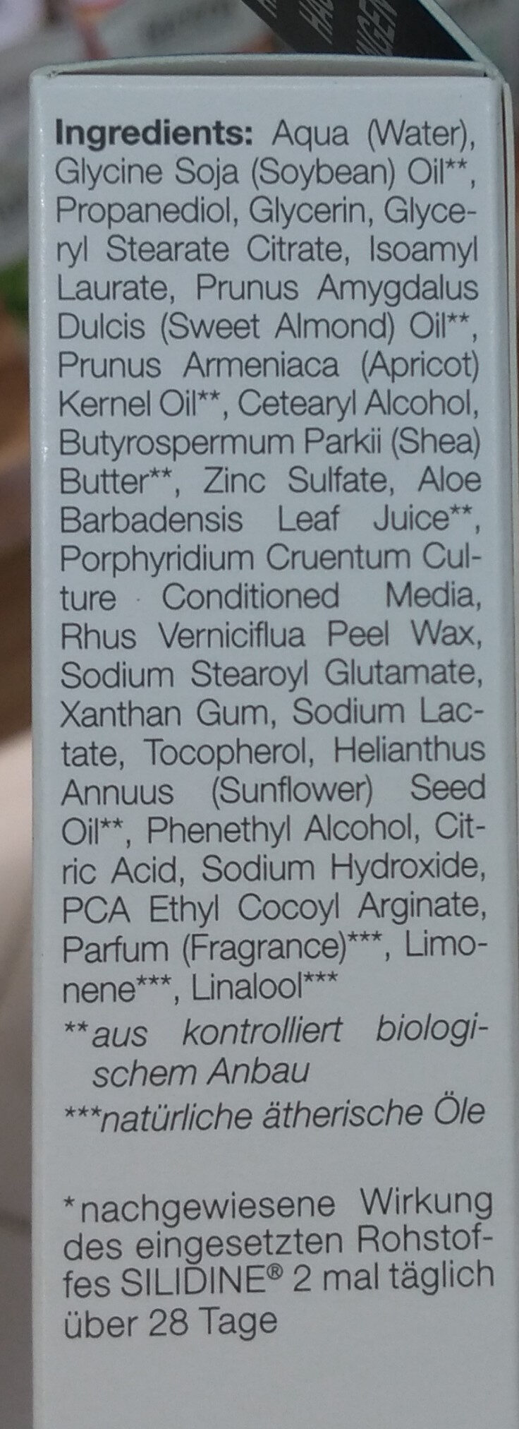 Couperose Creme - Ingredients - de