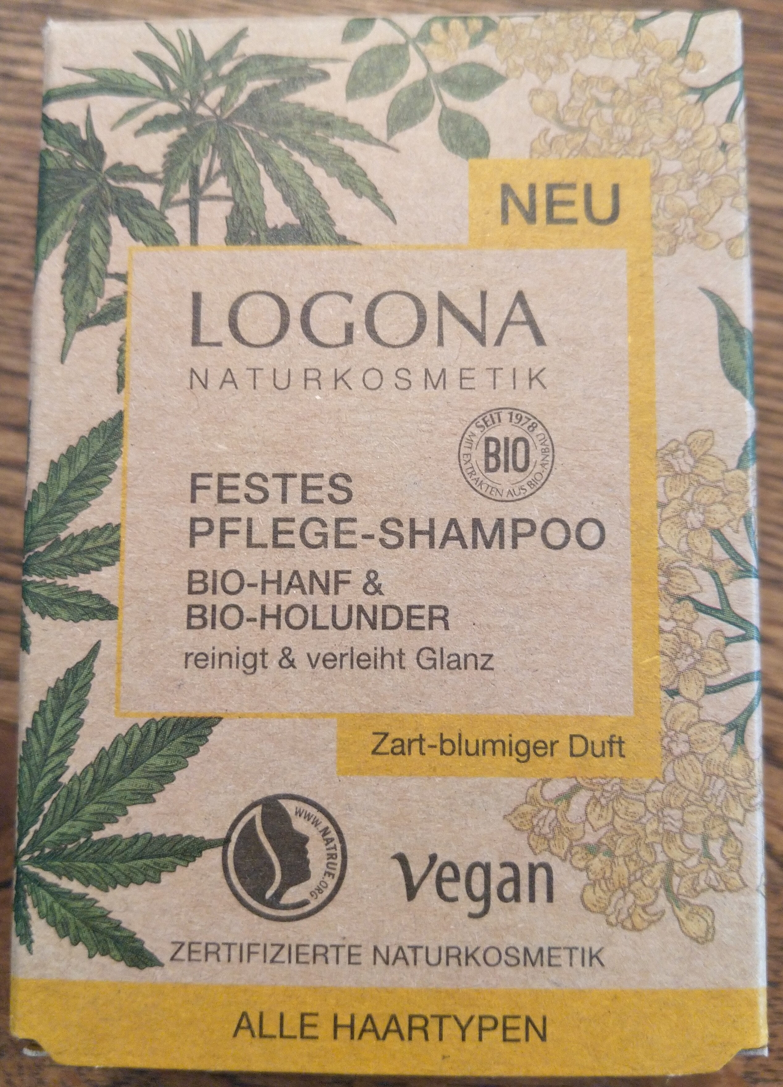 Festes Pflege-Shampoo Bio-Hanf & Bio-Holunder - Product - de