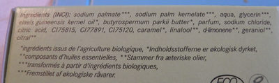 Savon crème tilleul - Ingredients