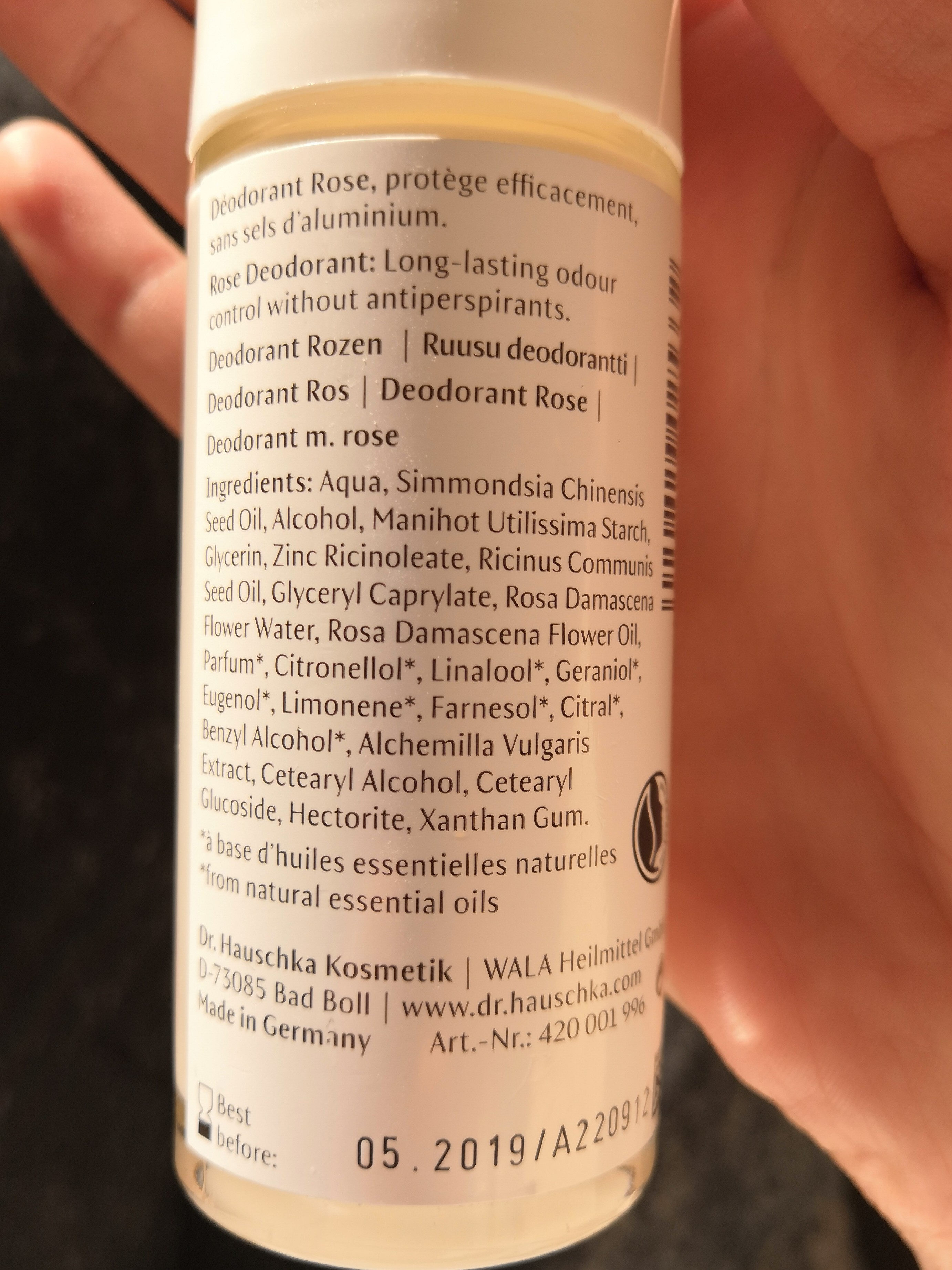 Déodorant rose - Ingredients - fr