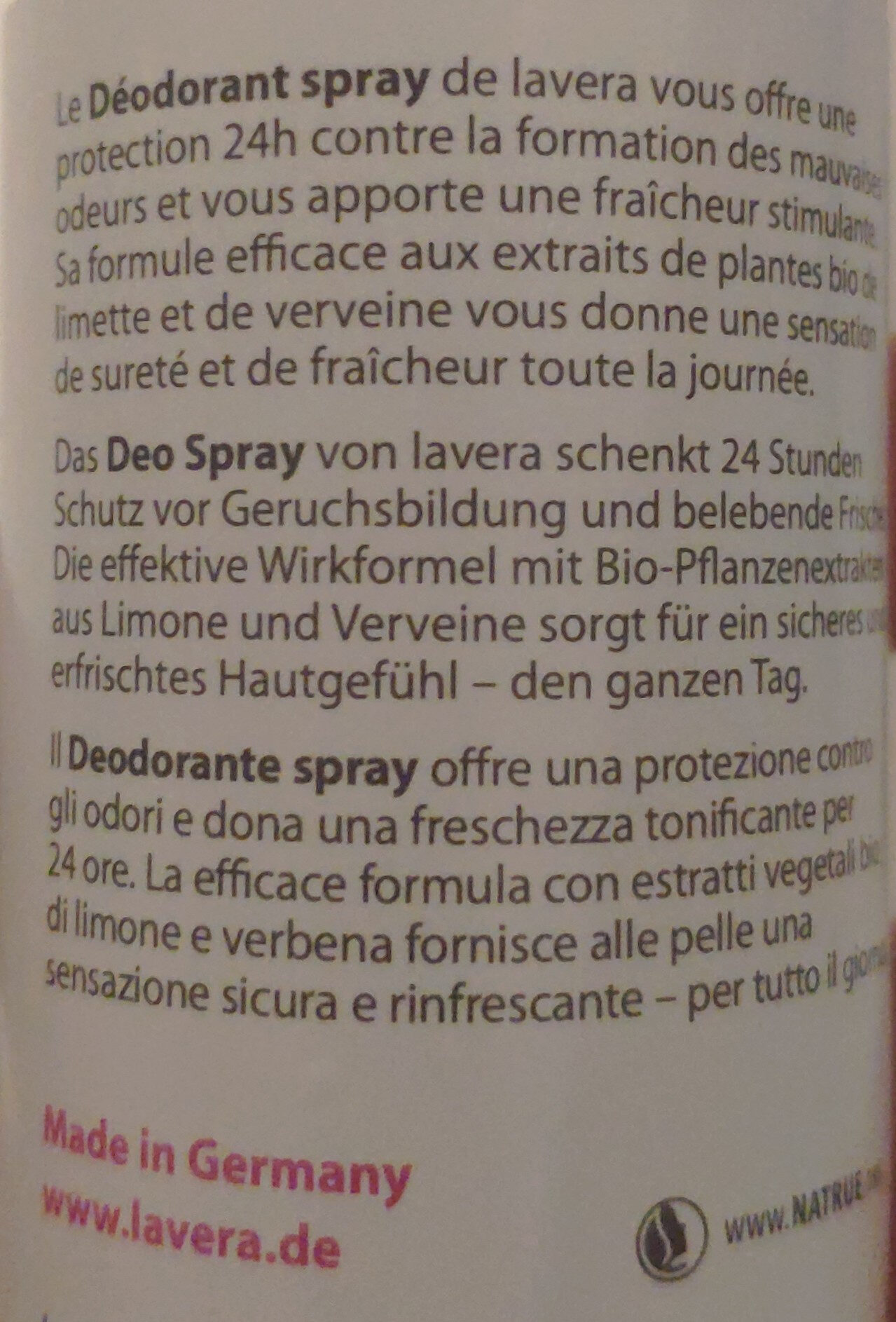 Lavera Deo Spray - Product - en