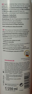 Shampooing protection couleur & soin - Ingredients - fr
