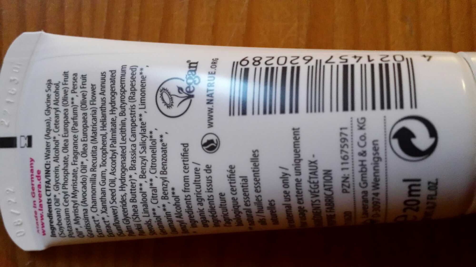 Crème mains et ongles huile d'olive et camomille bios - Product - fr