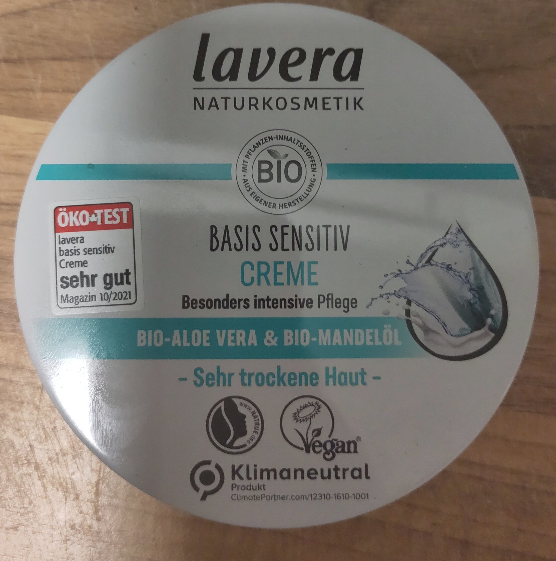 Lavera Naturkosmetik Basis Sensitiv Creme - Produit - en
