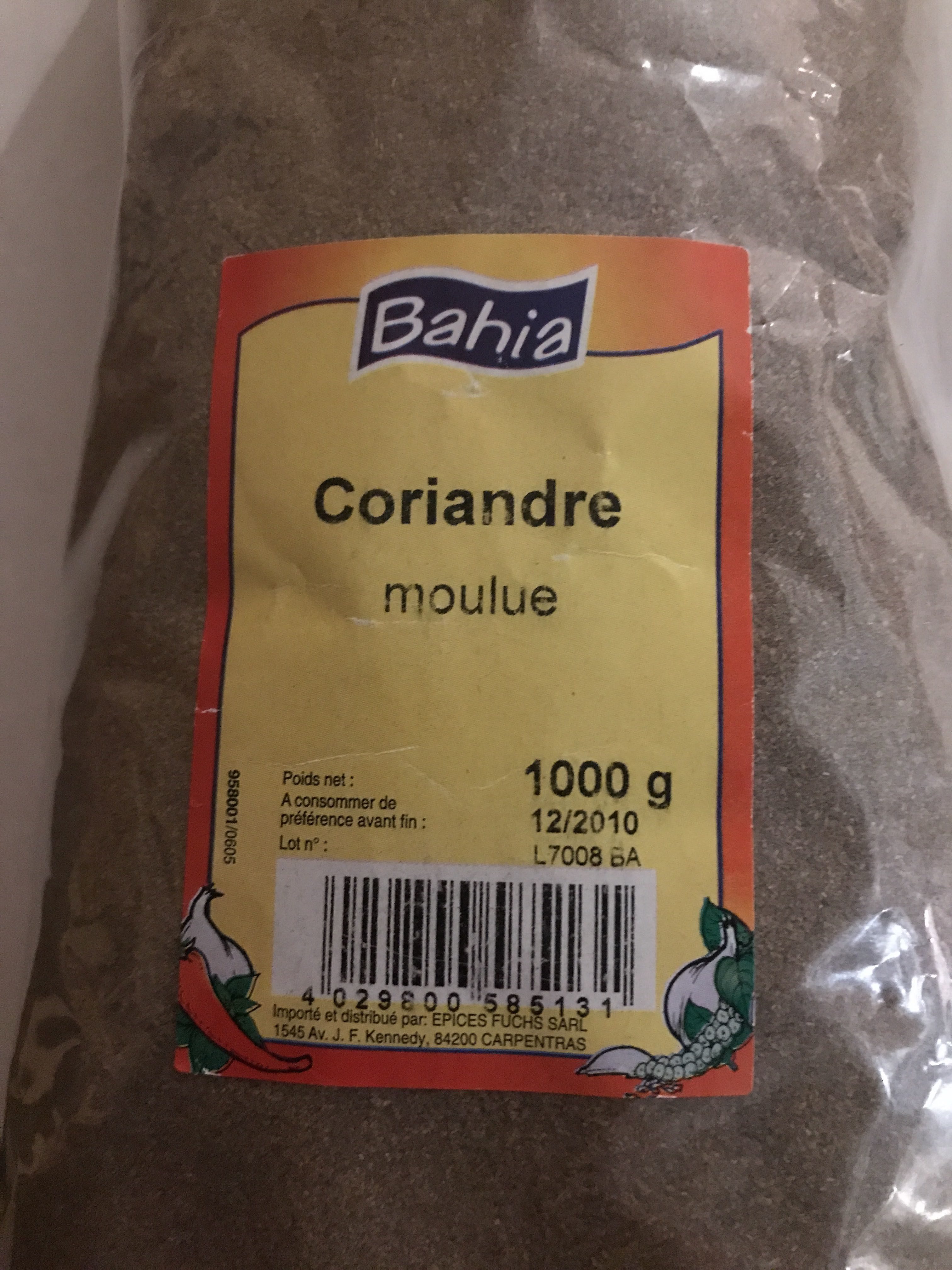 Coriandre moulue - Продукт - fr