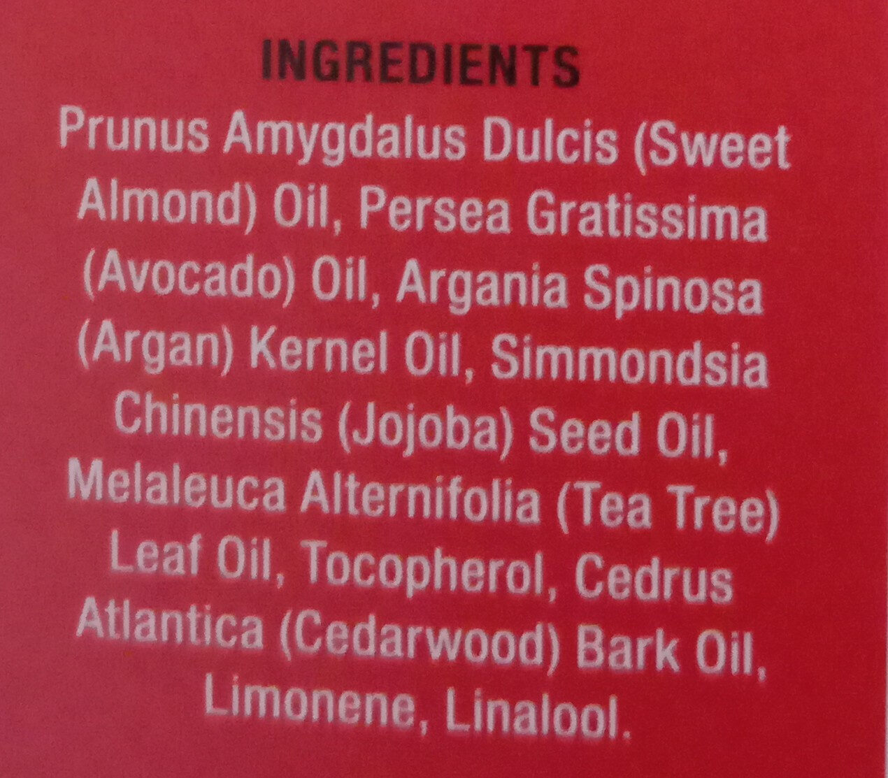 Bartöl Teebaumöl - Ingredientes - de