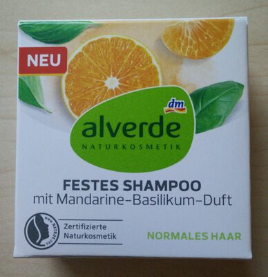 Festes Shampoo mit Mandarine-Basilikum-Duft - 1
