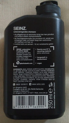 shampoo tiefenreinigend (menthol aktivkohle) - Product - en