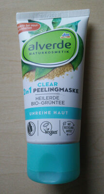 Clear 2 in 1 Peelingmaske - Heilerde Bio-Grüntee - Produkt - de