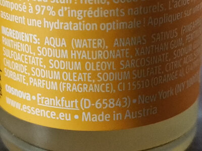 HELLO, GOOD STUFF! Face Serum Hydrate & Glow with Pineapple Extract - Inhaltsstoffe - de