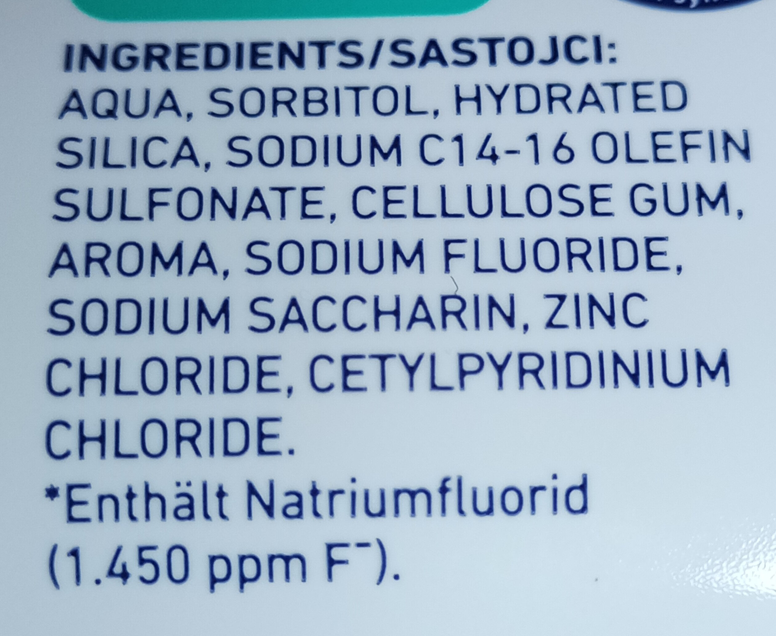 Dontodent Zahncreme Antibakteriell - Ingredients - de