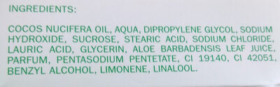 Jabón de Glicerina - Ingredients - es