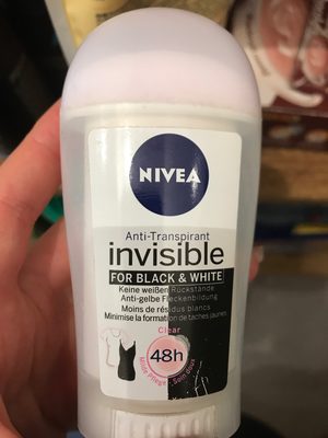 Anti-Transpirant invisible for black & white - 1