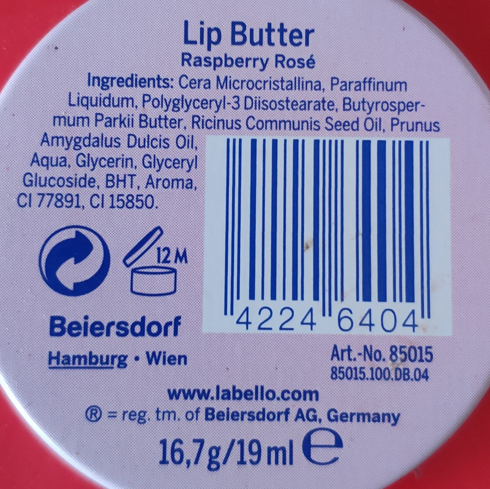 Lip Butter - Ingredients - fr