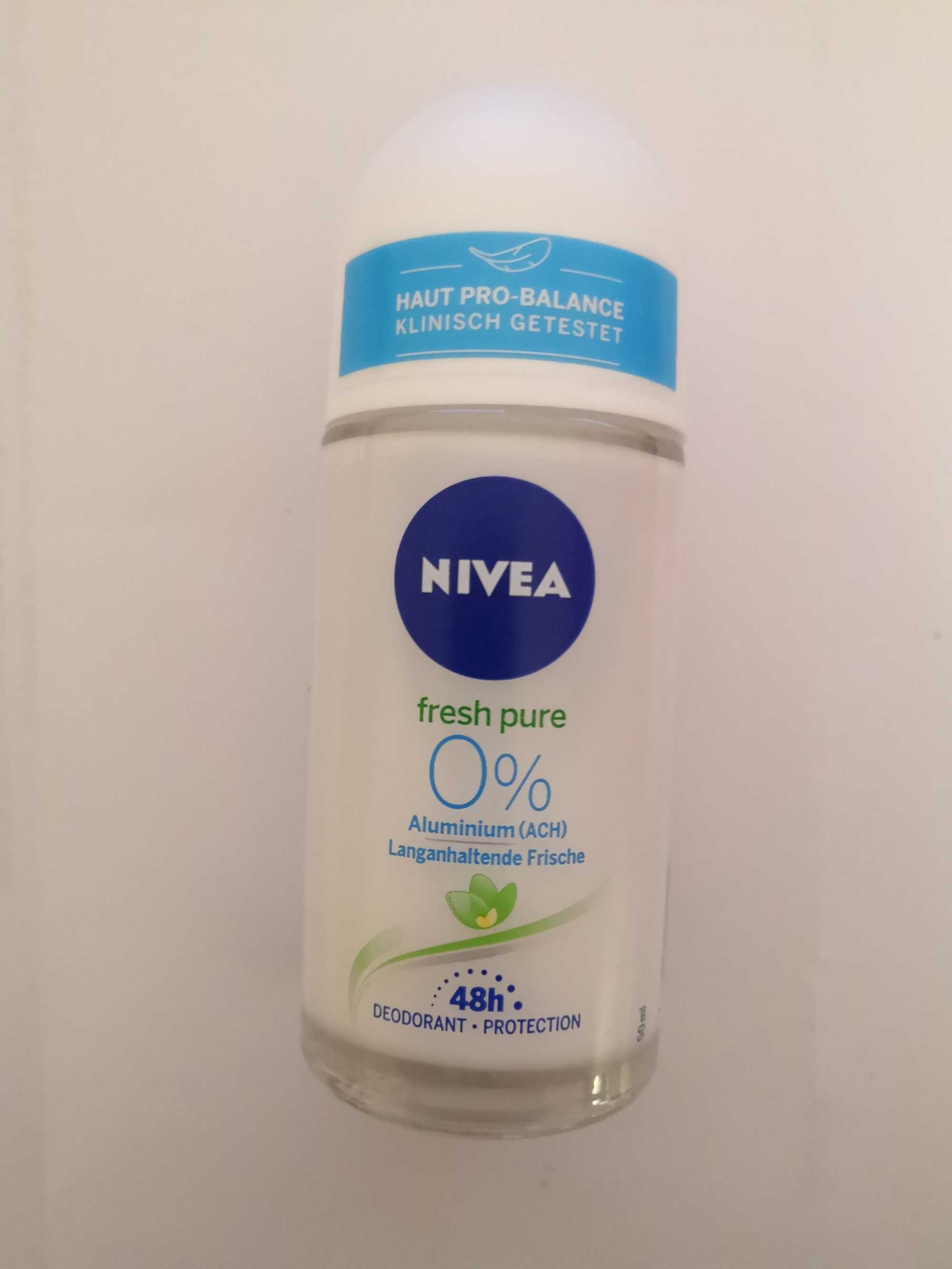NIVEA fresh pure 0% Aluminium 48h Deodorant Protection - Product - de
