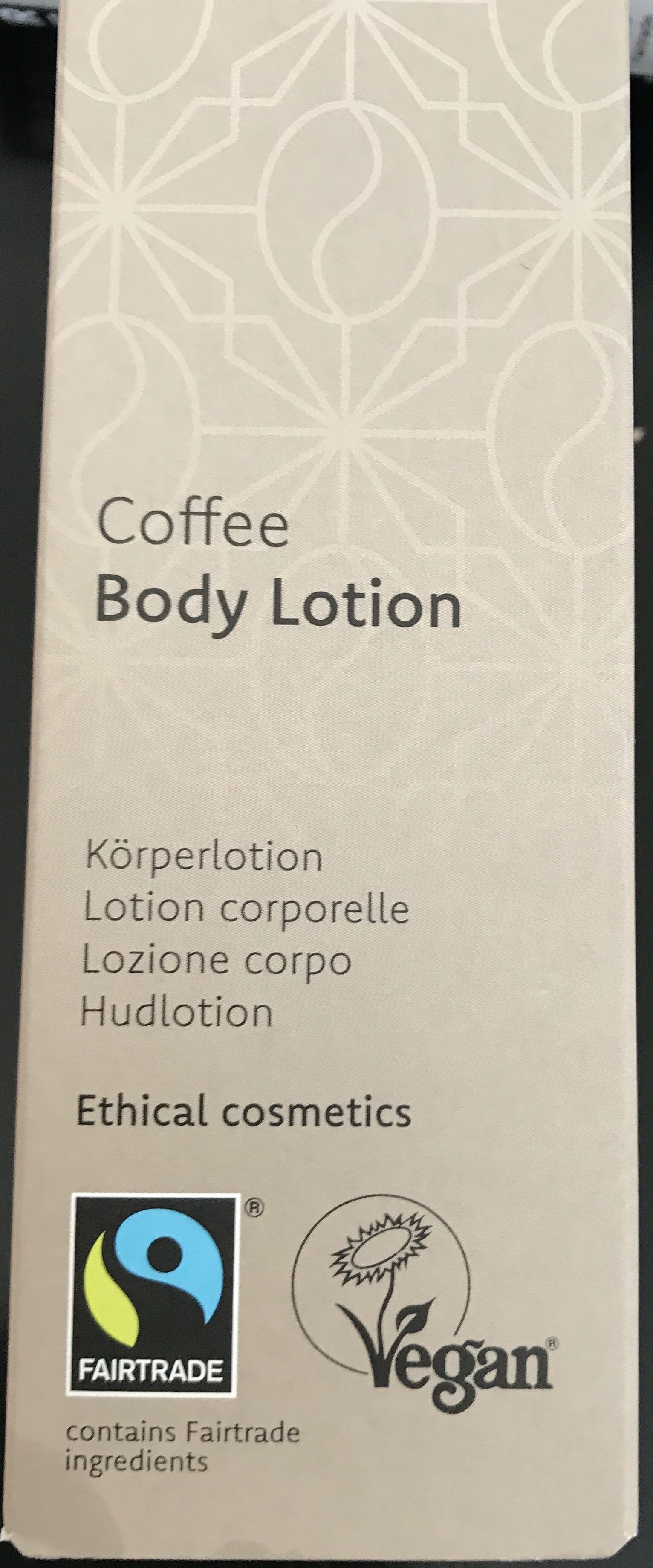 Coffee body lotion - Продукт - de