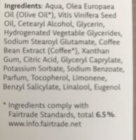 Coffee body lotion - Ingredients - de
