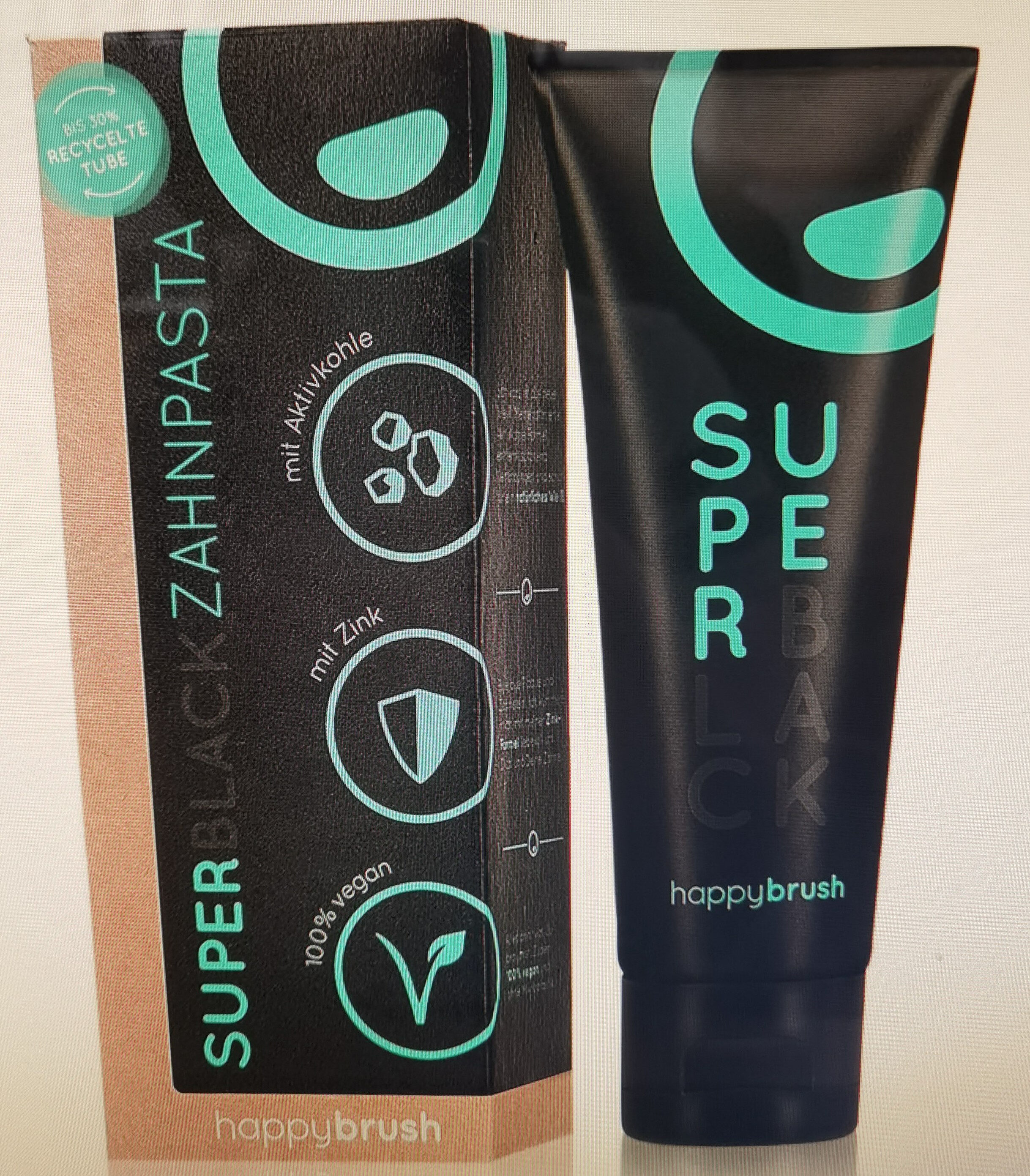 Super black Zahnpasta - Produkt - de