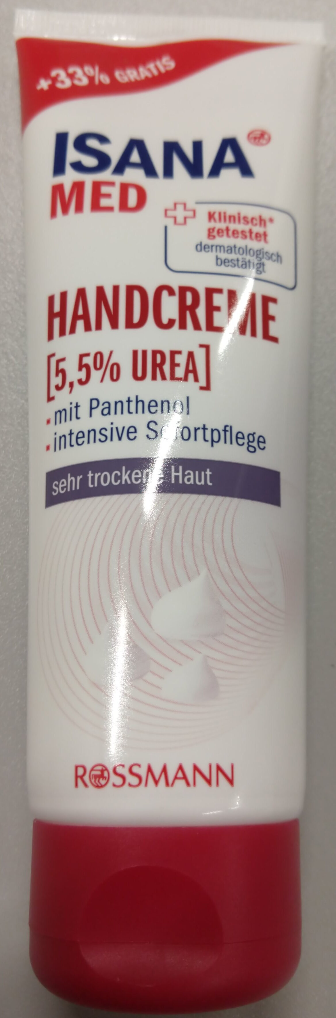 Isana Med Handcreme 5,5% Urea - Produto - de