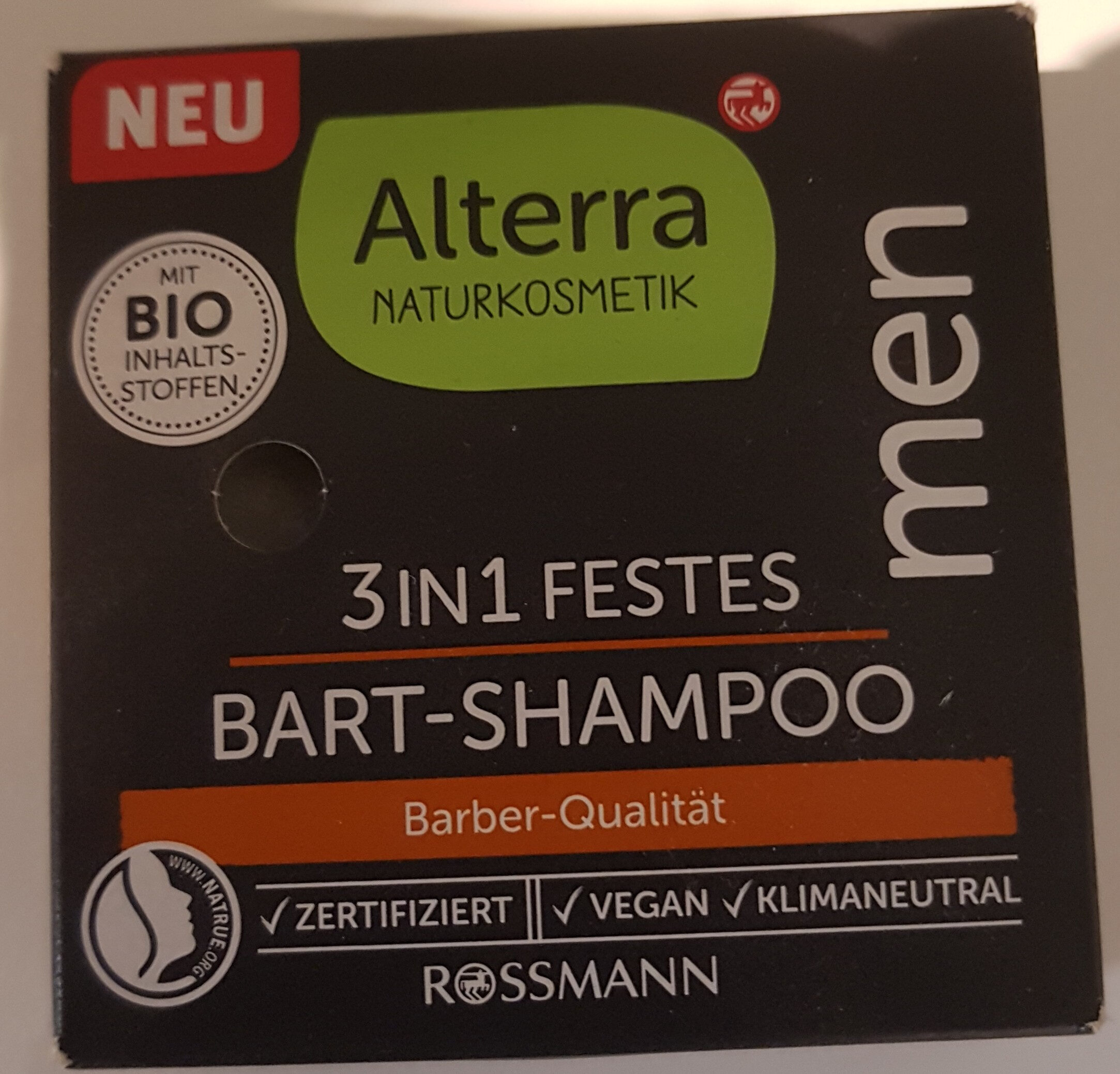 Alterra 3in1 festes Bart-Shampoo - Produto - de