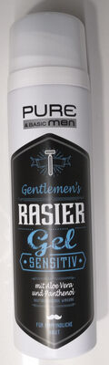 Gentlemen's Rasiergel, sensitiv mit Aloe Vera & Panthenol - Produit
