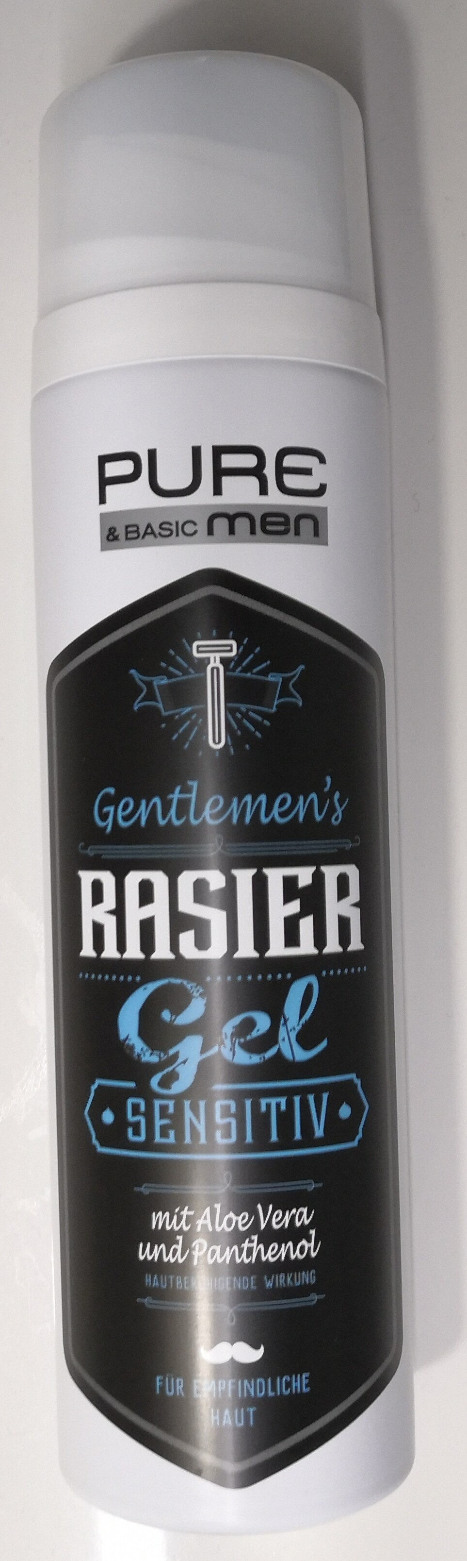 Gentlemen's Rasiergel, sensitiv mit Aloe Vera & Panthenol - Product - de
